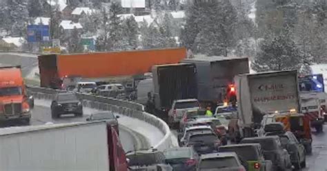 I-25 north reopens south of Colorado Springs after jack-knifed tractor-trailer closed lanes